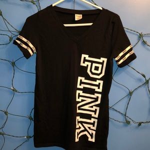 Black and white VS PINK muscle shirt